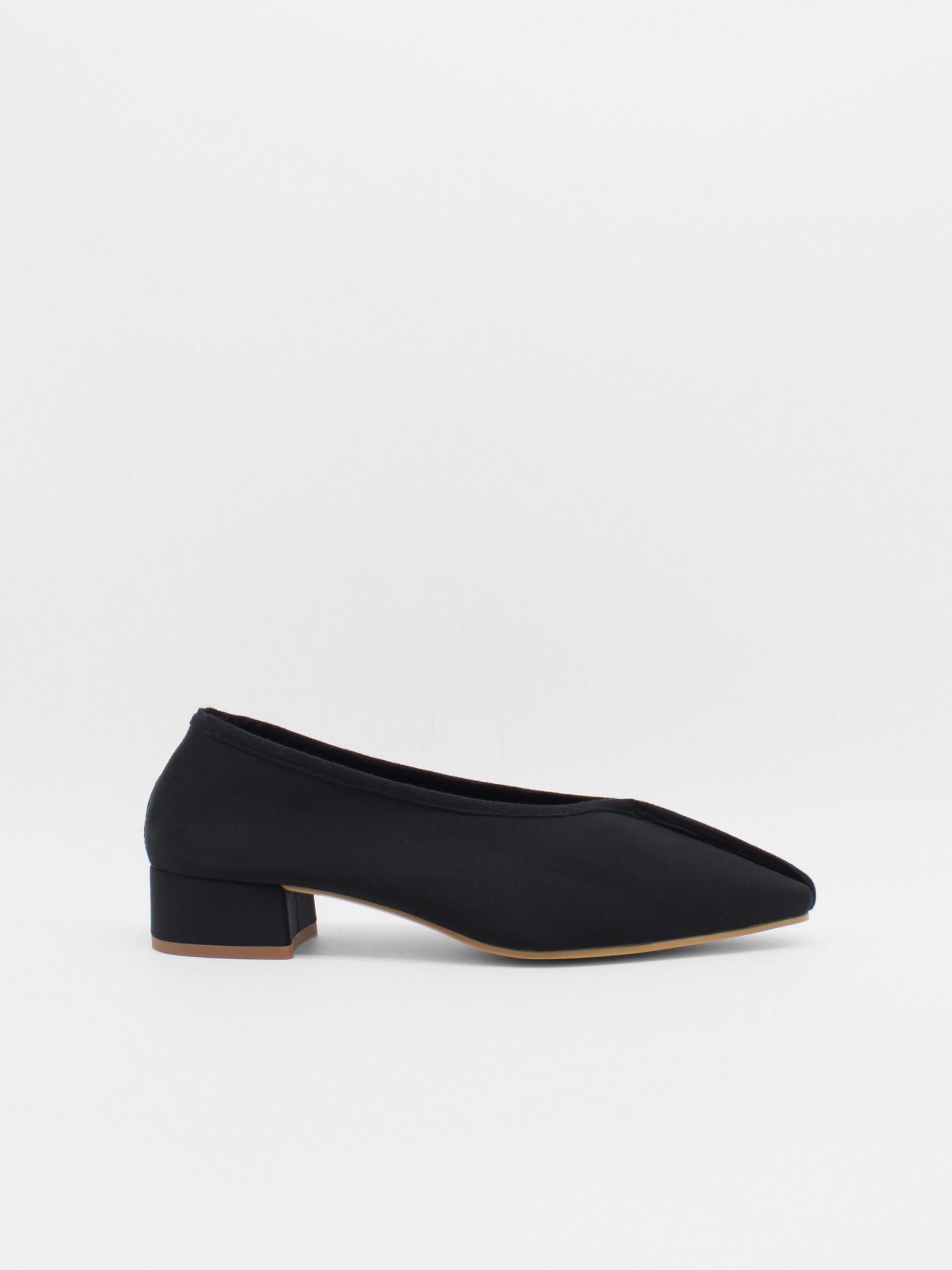about arianne Gina Satin Black Vegan