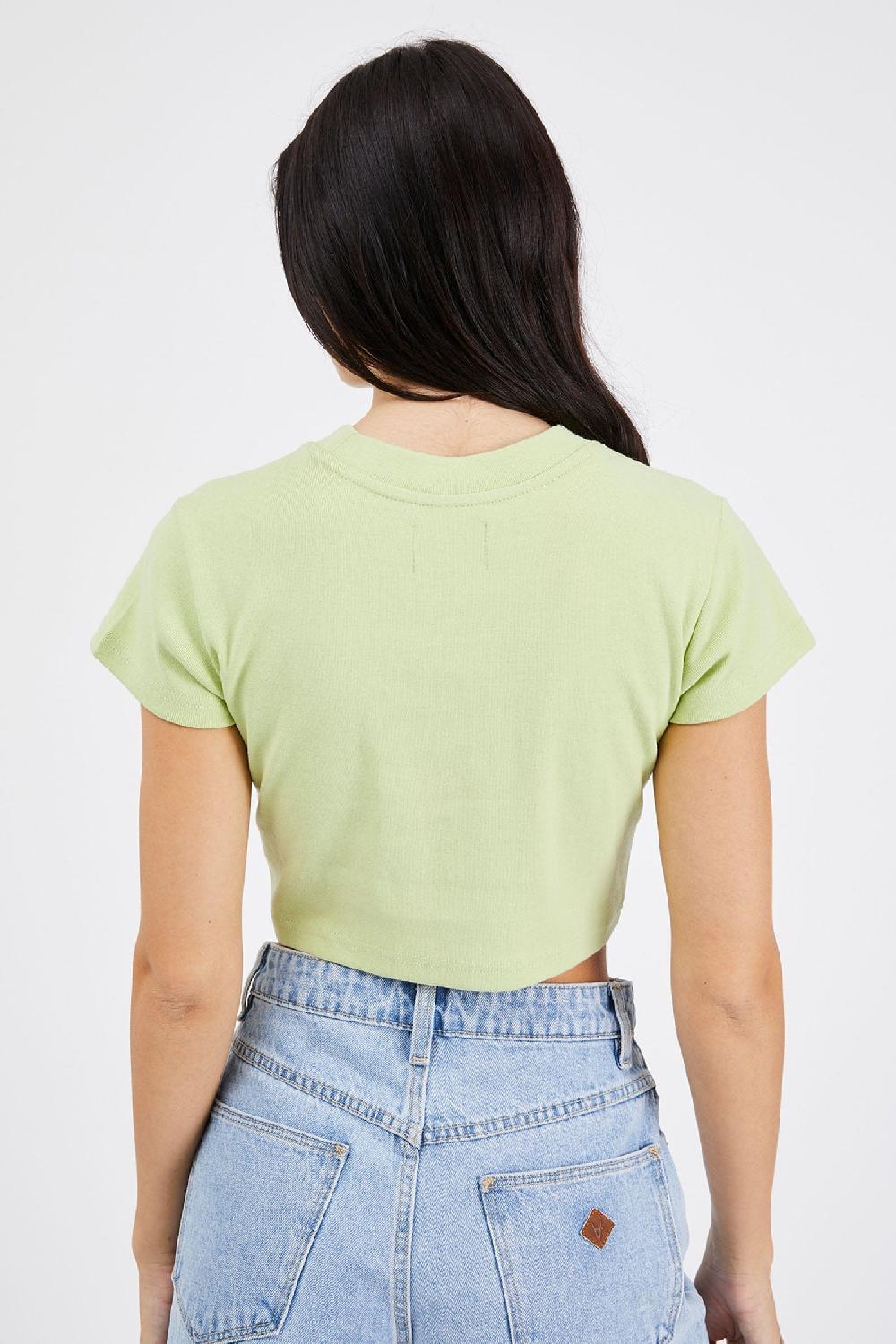 Abrand 90s Crop Tee Faded Fluro