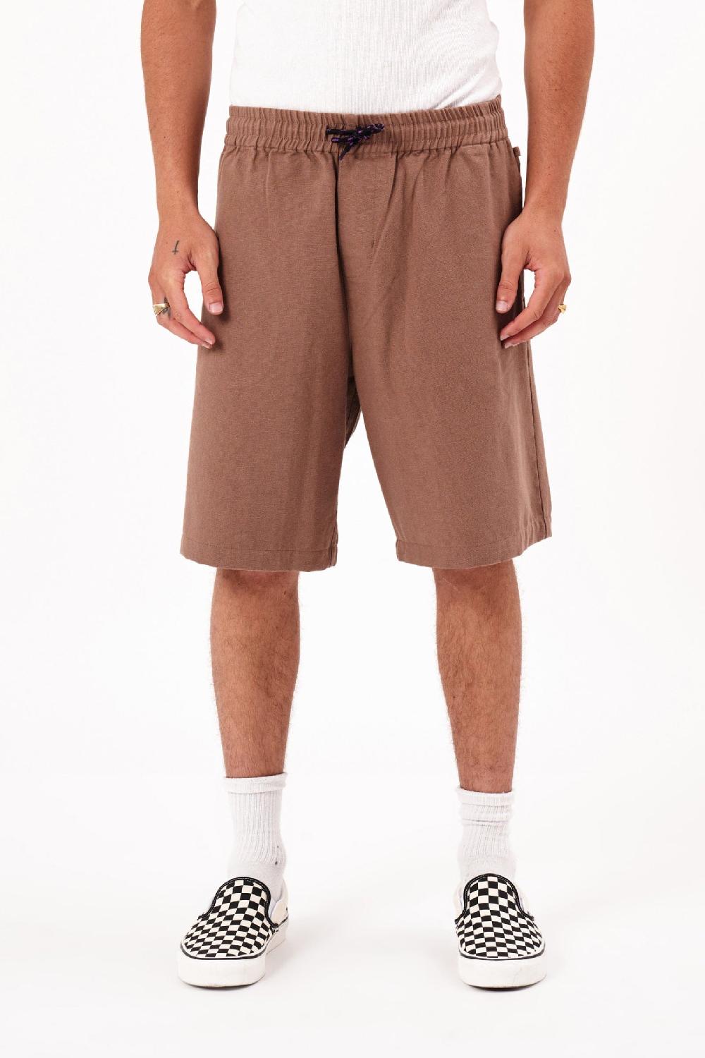 Abrand A5 Toretto Canvas Short - Camel