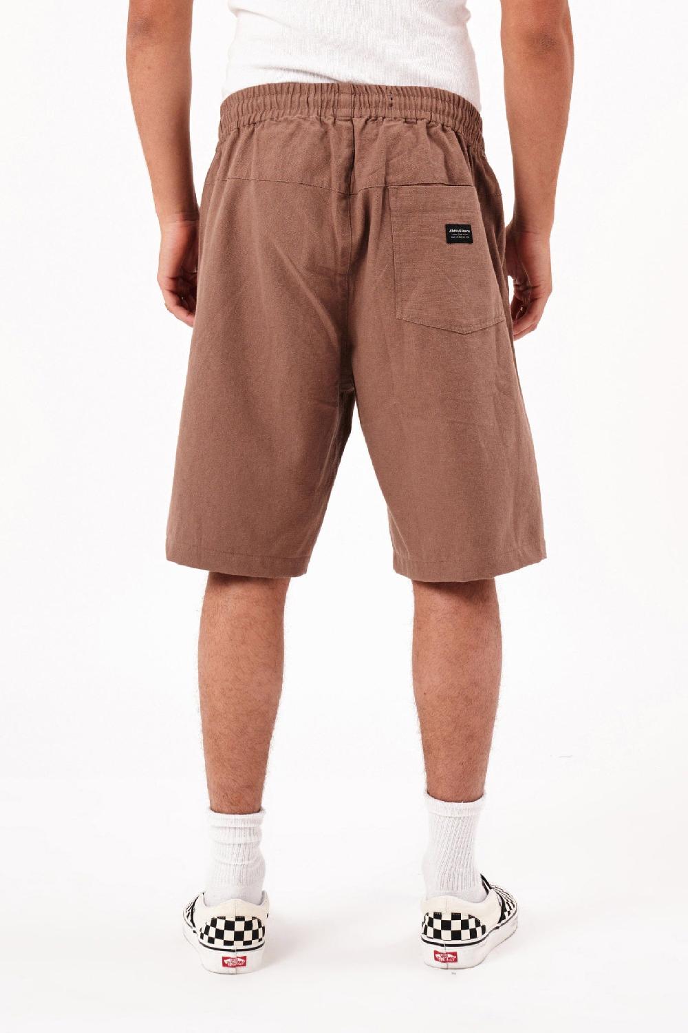Abrand A5 Toretto Canvas Short - Camel