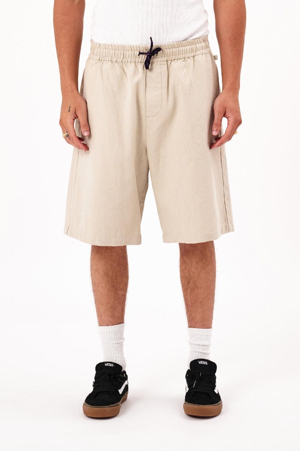 abrand A5 Toretto Canvas Short - Flat White