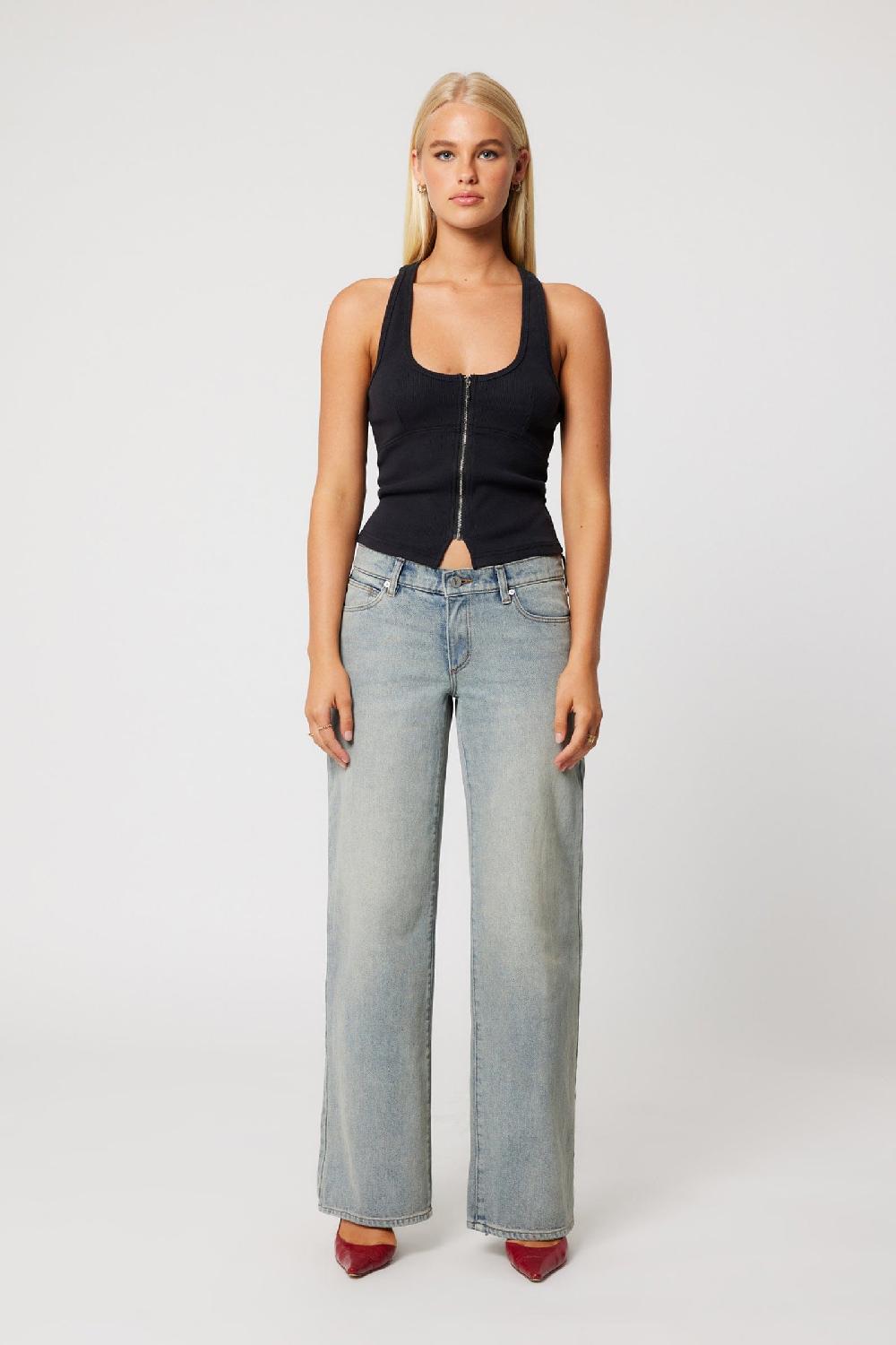 Abrand Addison Racer Top Black