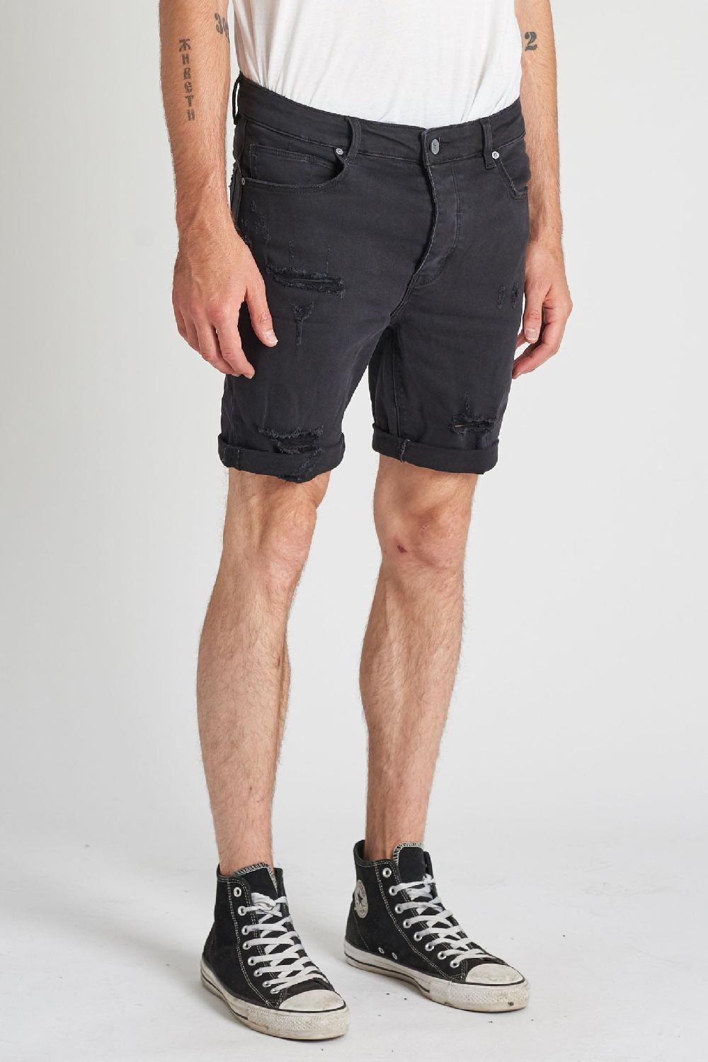 Abrand Dropped Skinny Short Blackout