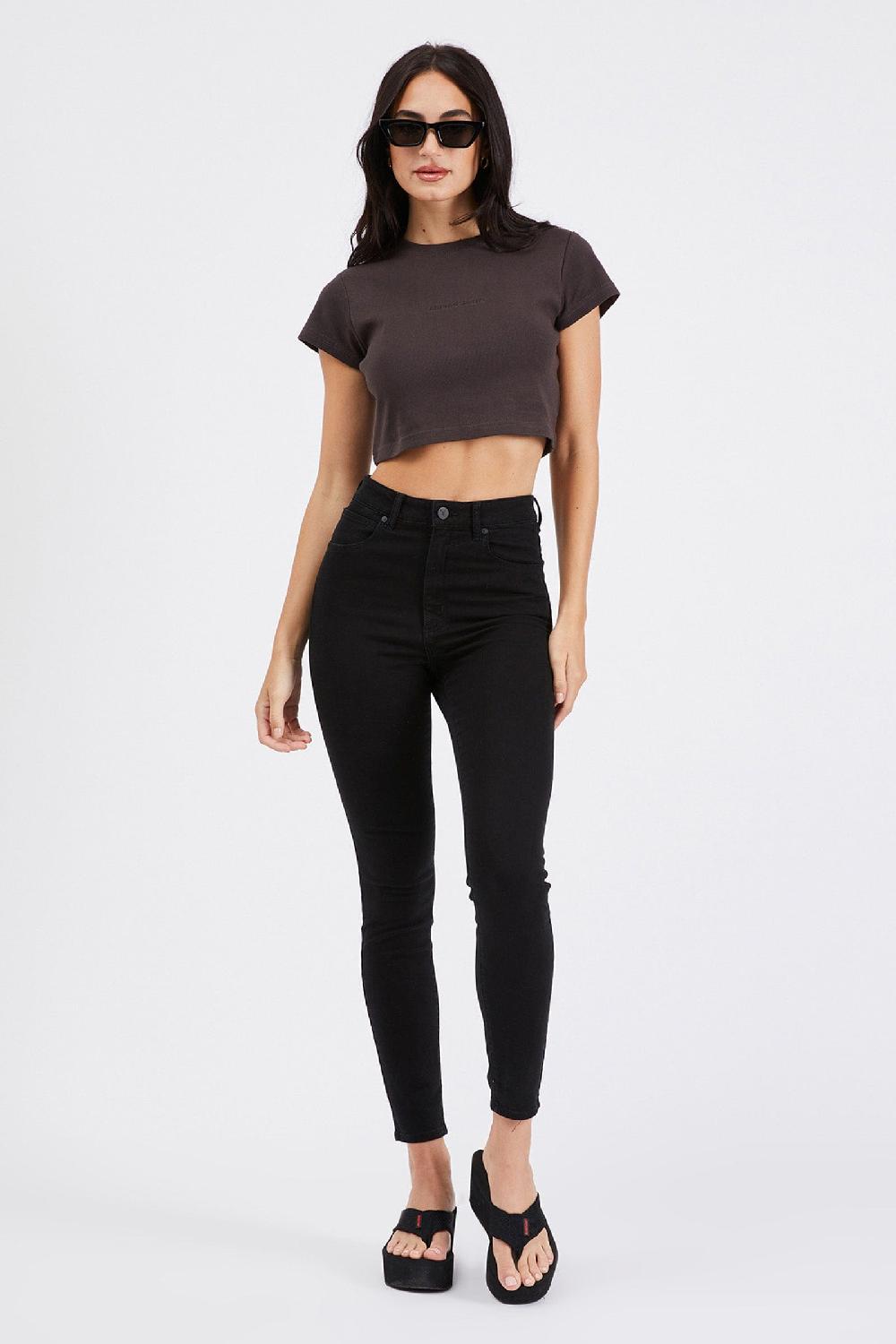 Abrand High Skinny Ankle Basher Black Magic