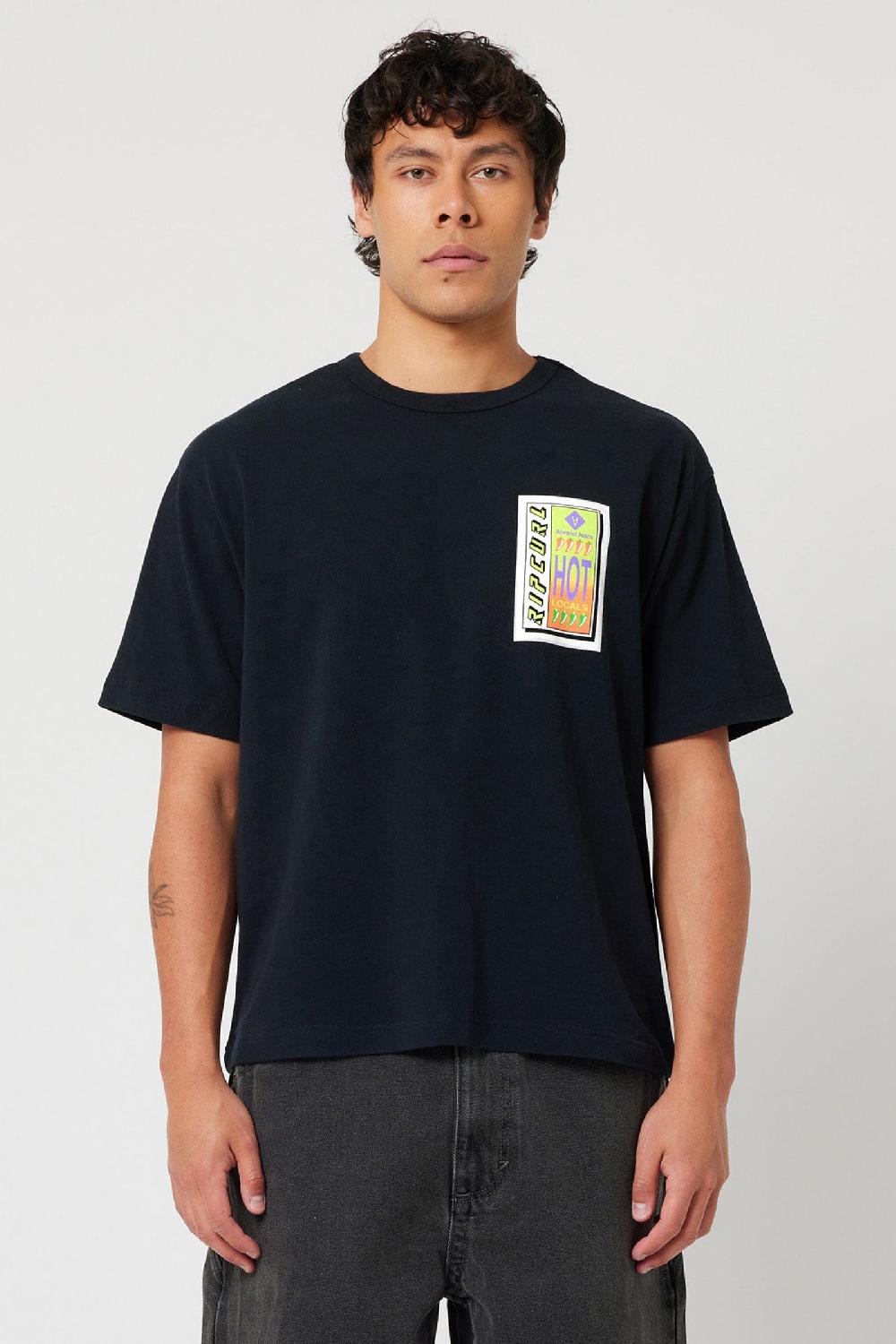 Abrand Rip Curl Hot Locals Tee Black