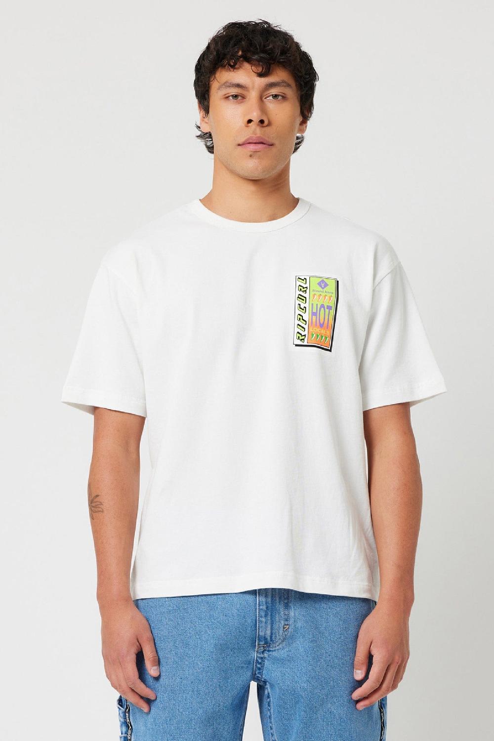 Abrand Rip Curl Hot Locals Tee White