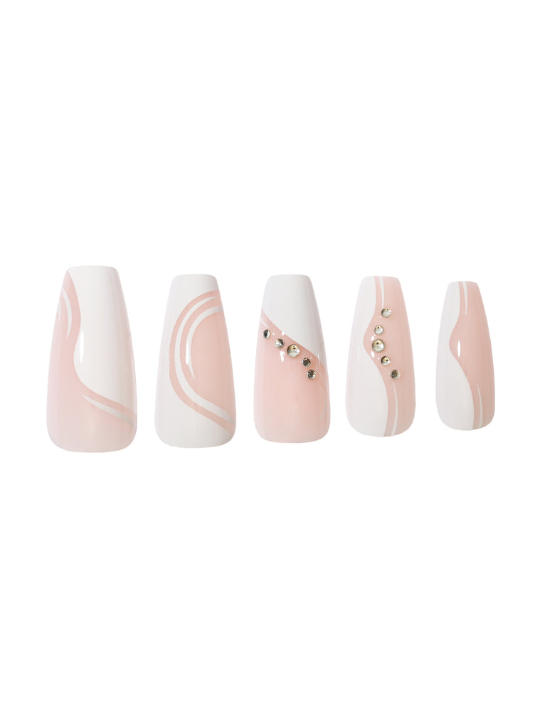 Absolute New York NTCT02 Couture Press On Nails - Coffin Long