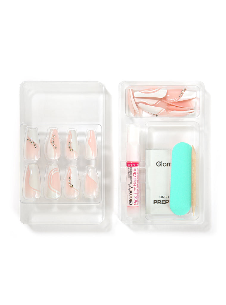 Absolute New York NTCT02 Couture Press On Nails - Coffin Long