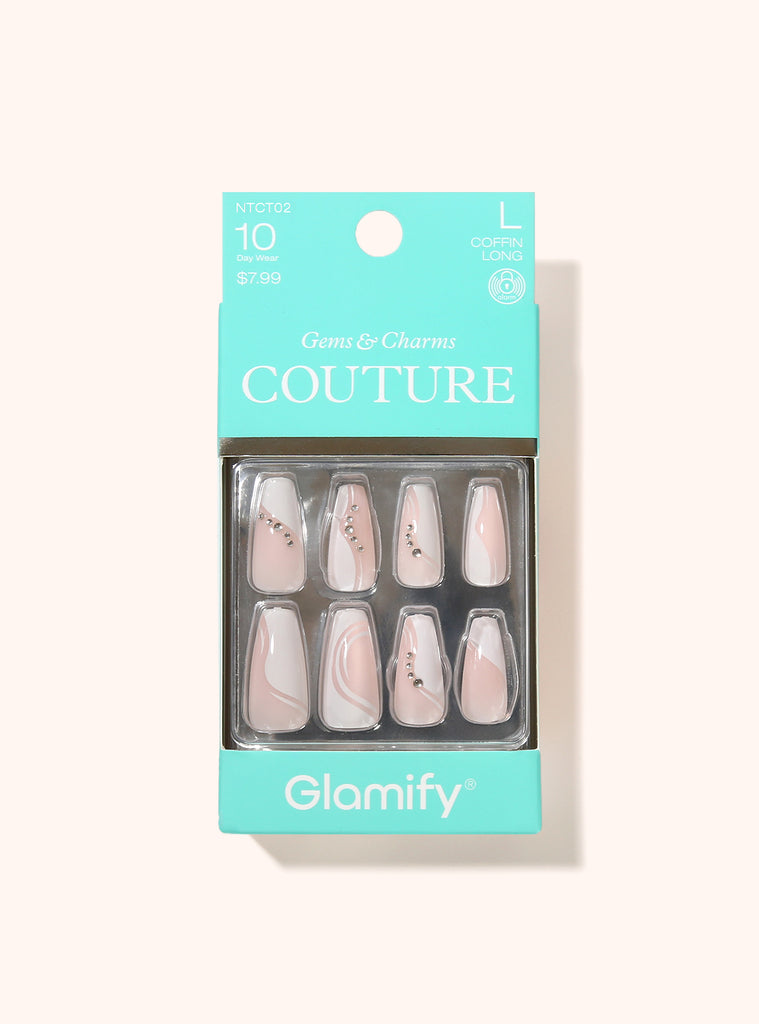 absolute new york NTCT02 Couture Press On Nails - Coffin Long
