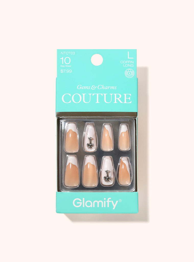 absolute new york NTCT03 Couture Press On Nails - Coffin Long