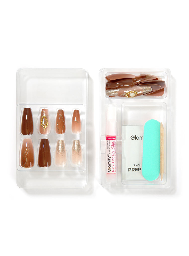 Absolute New York NTCT04 Couture Press On Nails - Coffin Long