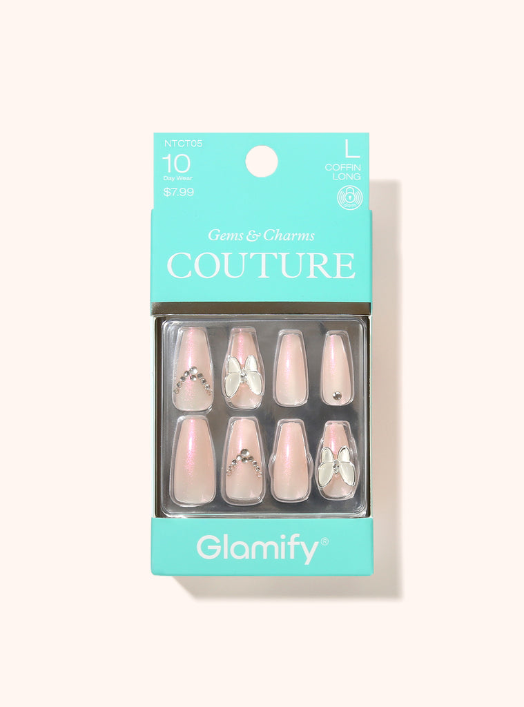absolute new york NTCT05 Couture Press On Nails - Coffin Long