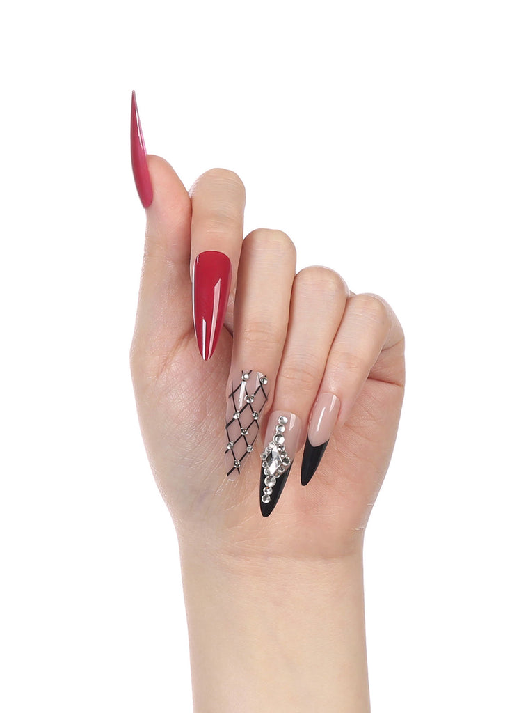 Absolute New York NTCT07 Couture Press On Nails - Stiletto X-Long