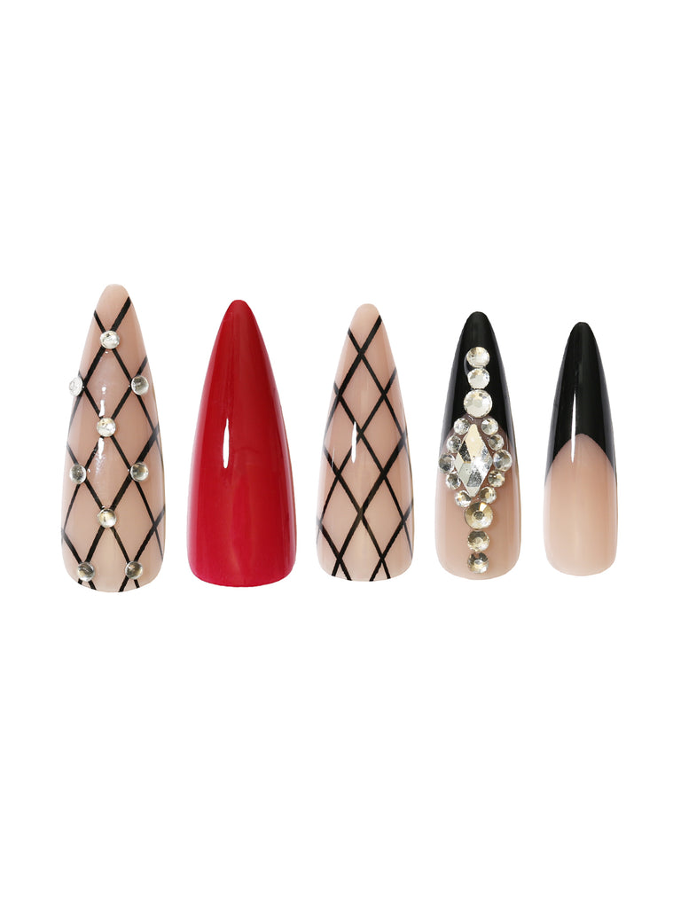 Absolute New York NTCT07 Couture Press On Nails - Stiletto X-Long