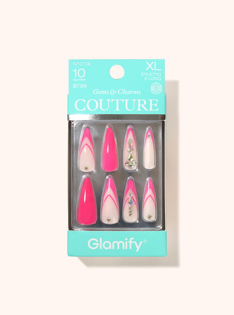 absolute new york NTCT08 Couture Press On Nails - Stiletto X-Long