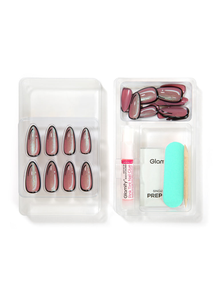 Absolute New York NTCW03 Clawtoon Press On Nails - Almond Long