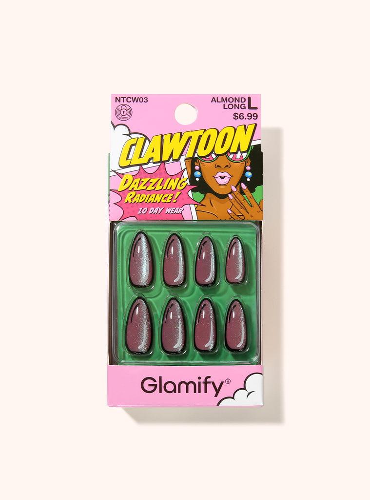 absolute new york NTCW03 Clawtoon Press On Nails - Almond Long