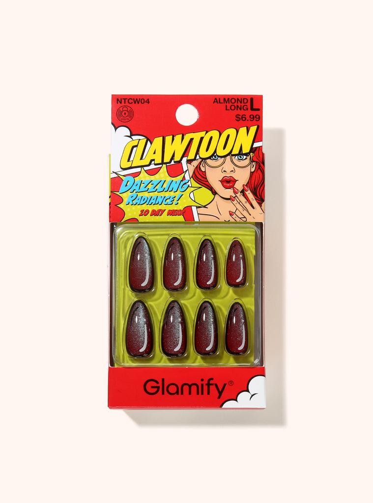 absolute new york NTCW04 Clawtoon Press On Nails - Almond Long