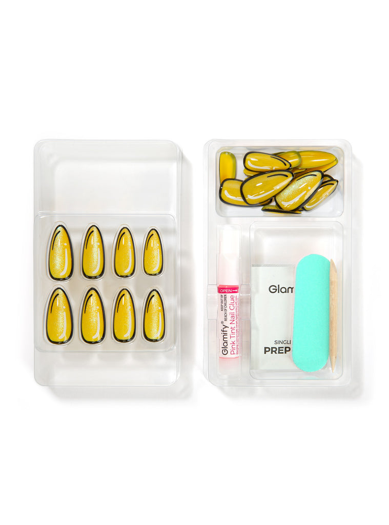 Absolute New York NTCW05 Clawtoon Press On Nails - Almond Long