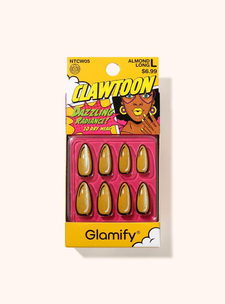 absolute new york NTCW05 Clawtoon Press On Nails - Almond Long