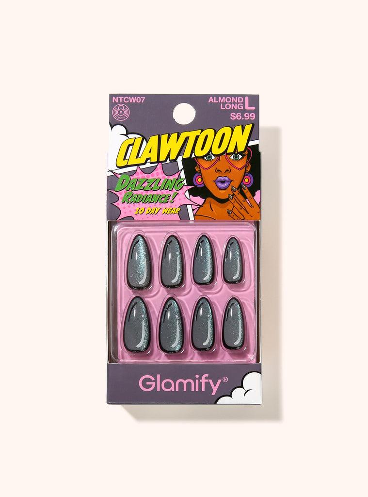absolute new york NTCW07 Clawtoon Press On Nails - Almond Long