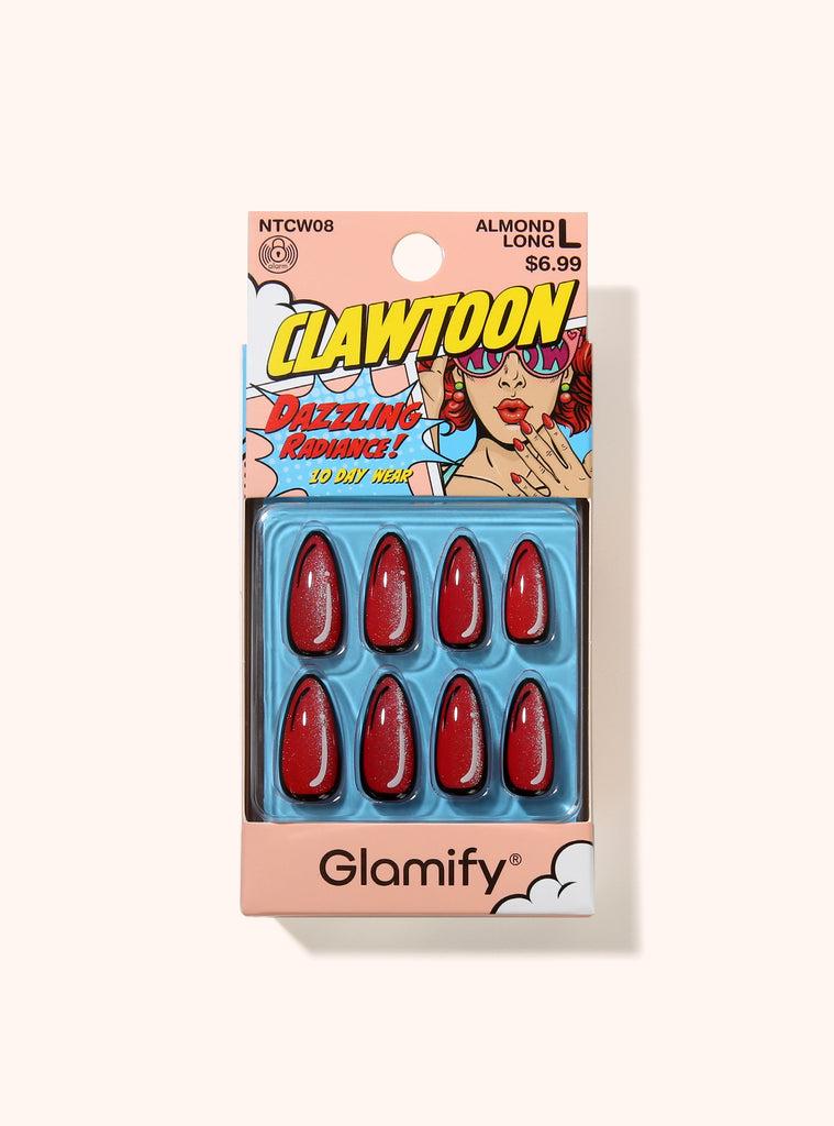 absolute new york NTCW08 Clawtoon Press On Nails - Almond Long