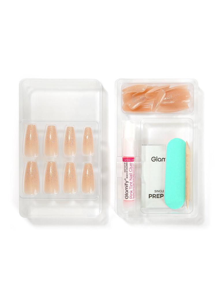 Absolute New York NTFC02 French Chic Press On Nails - Coffin Long