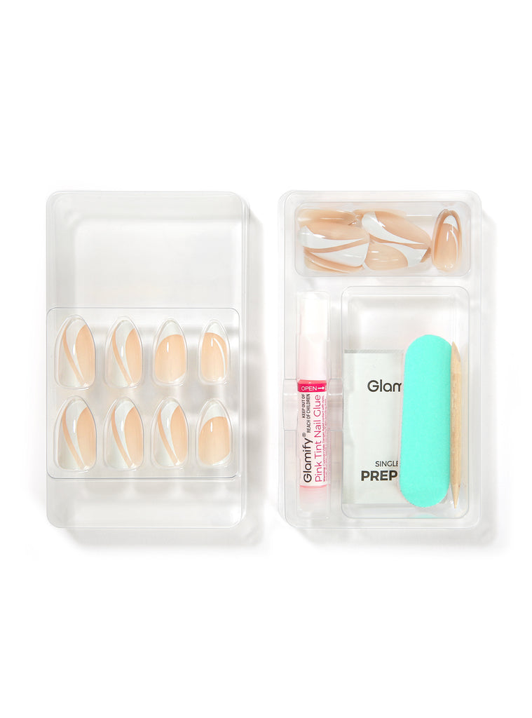 Absolute New York NTFC03 French Chic Press On Nails - Almond Medium