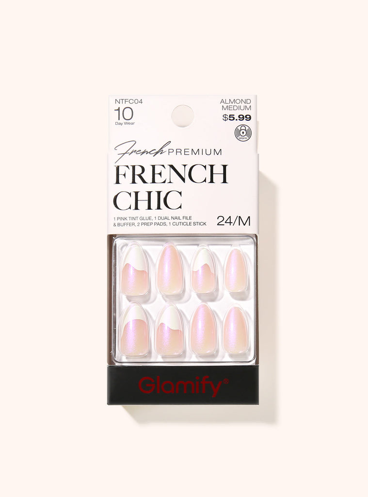 absolute new york NTFC04 French Chic Press On Nails - Almond Medium