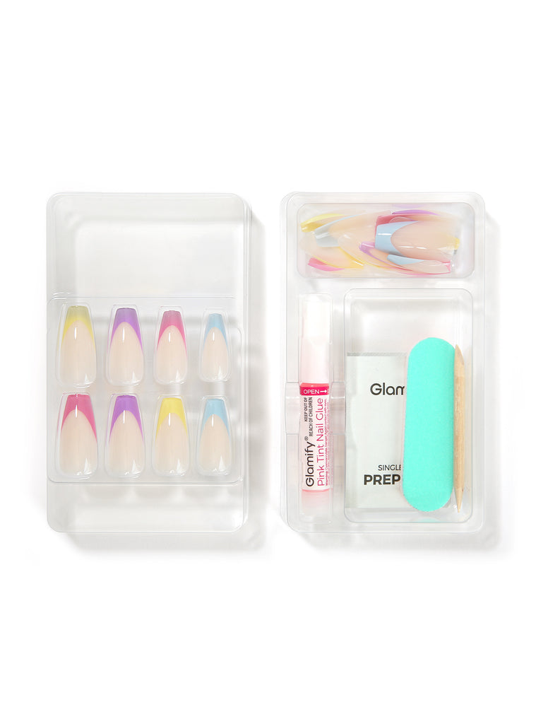 Absolute New York NTFC08 French Chic Press On Nails - Coffin Long