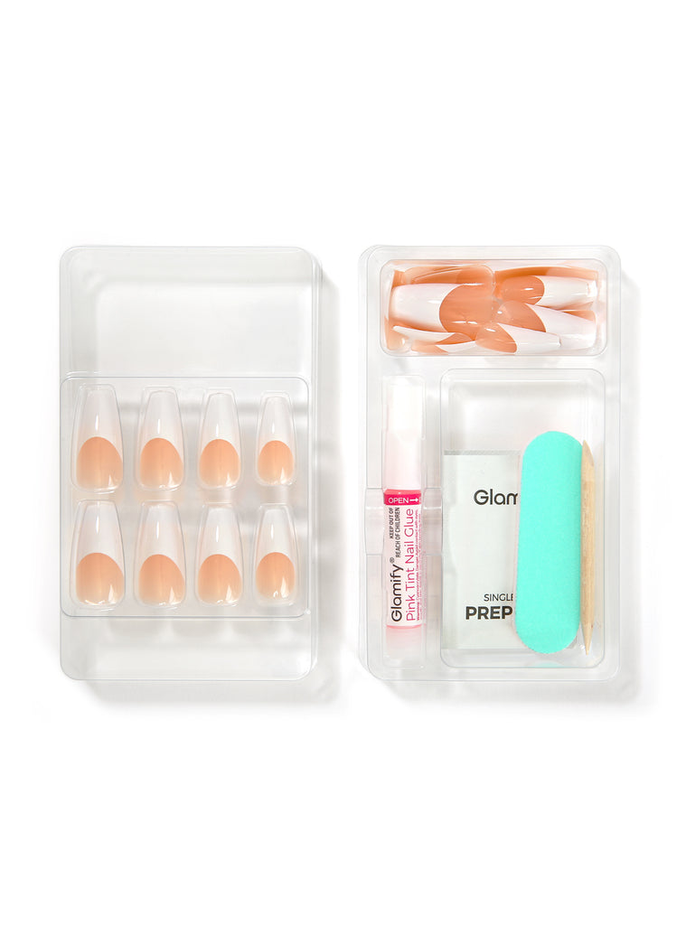 Absolute New York NTIF03 Iconic French Press On Nails - Coffin Long