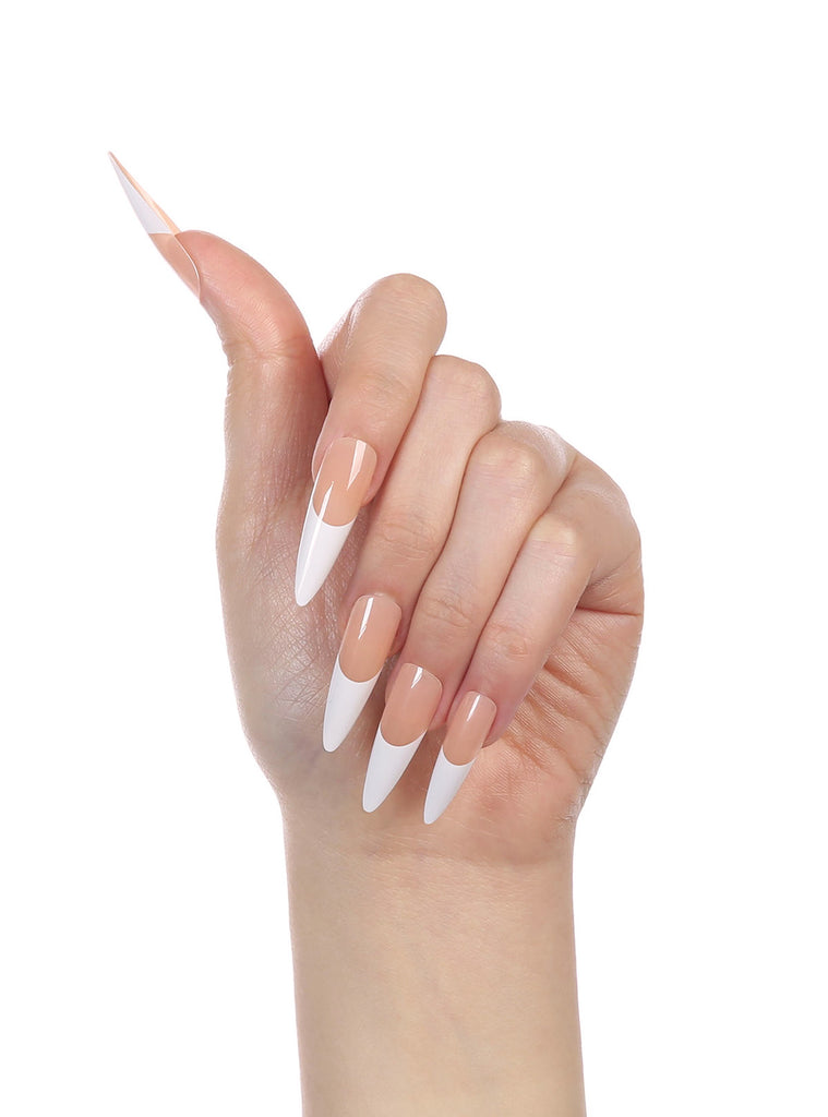 Absolute New York NTIF04 Iconic French Press On Nails - Stiletto X-Long