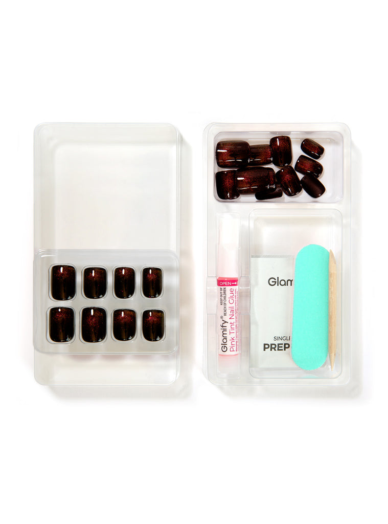 Absolute New York NTME03 Mesmerize Deluxe Press On Nails - Square Short