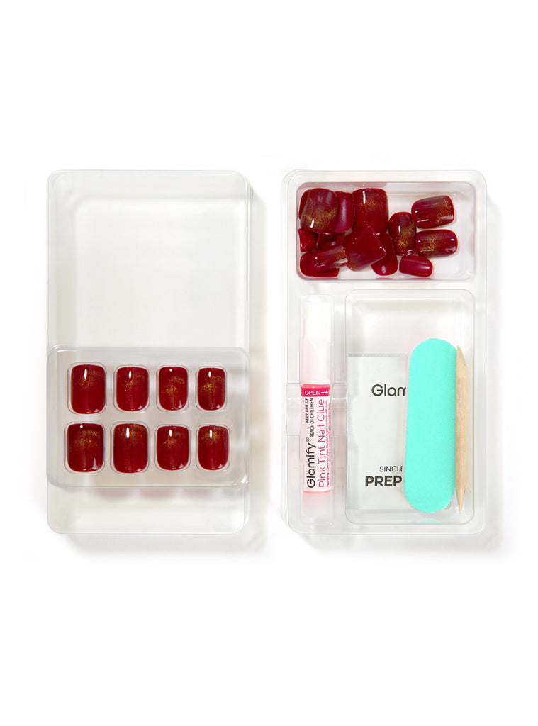 Absolute New York NTME04 Mesmerize Deluxe Press On Nails - Square Short