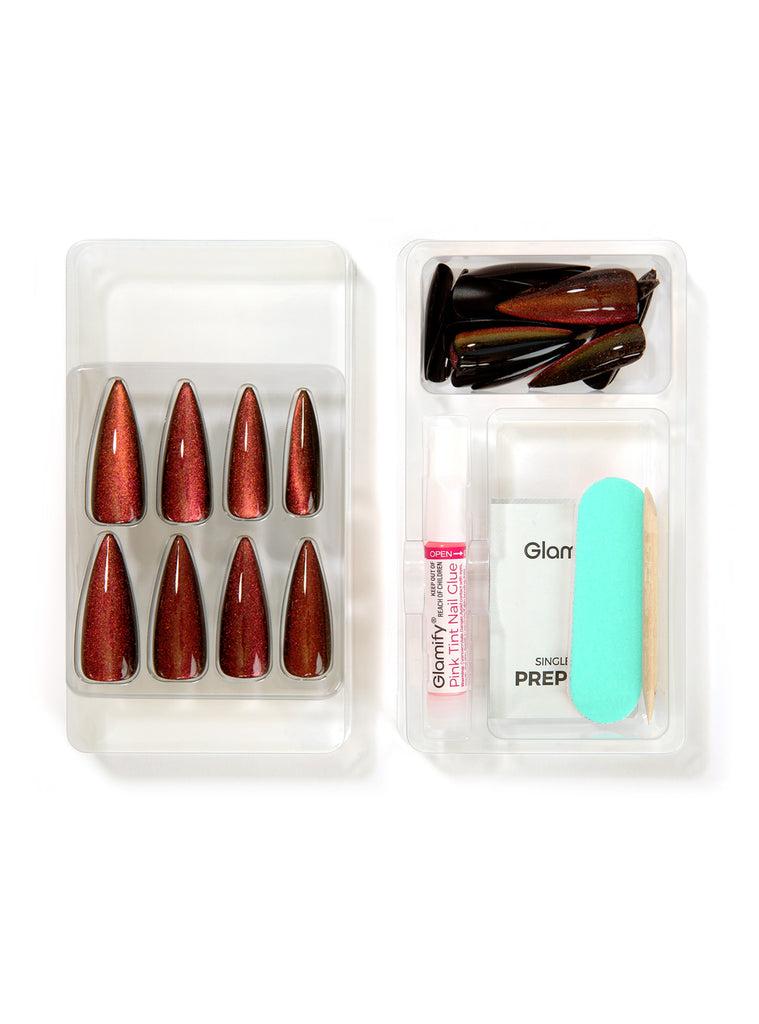 Absolute New York NTME08 Mesmerize Deluxe Press On Nails - Stiletto X-Long