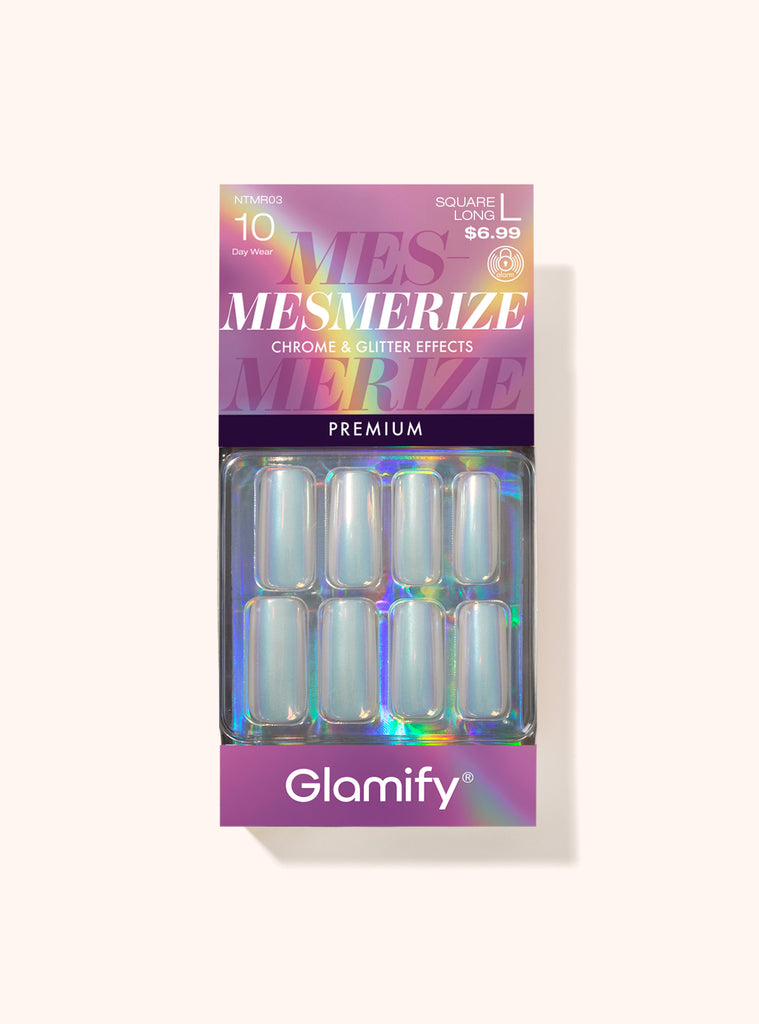 absolute new york NTMR03 Mesmerize Premium Press On Nails - Square Long