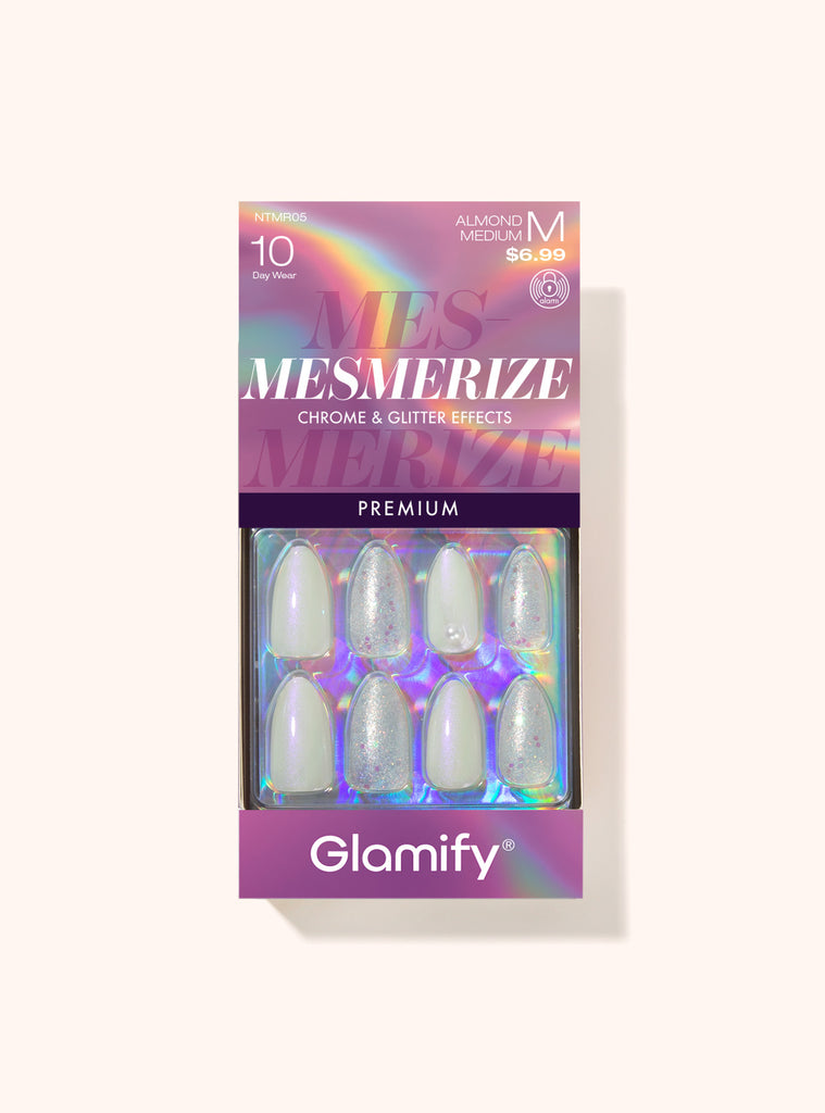 absolute new york NTMR05 Mesmerize Premium Press On Nails - Almond Medium