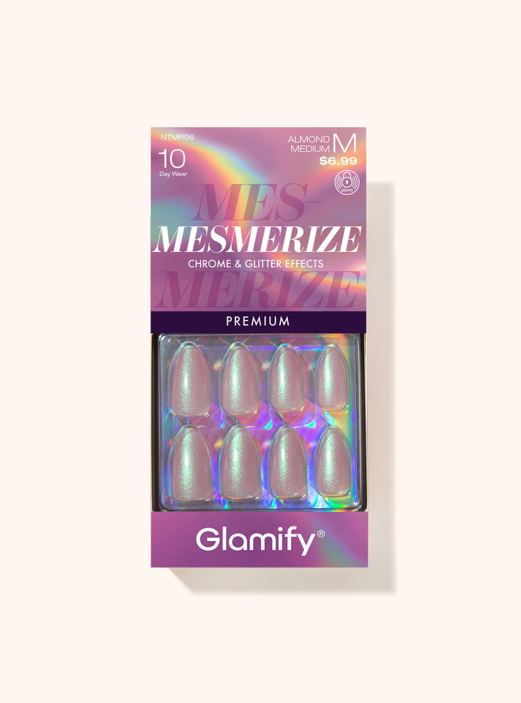 absolute new york NTMR06 Mesmerize Premium Press On Nails - Almond Medium