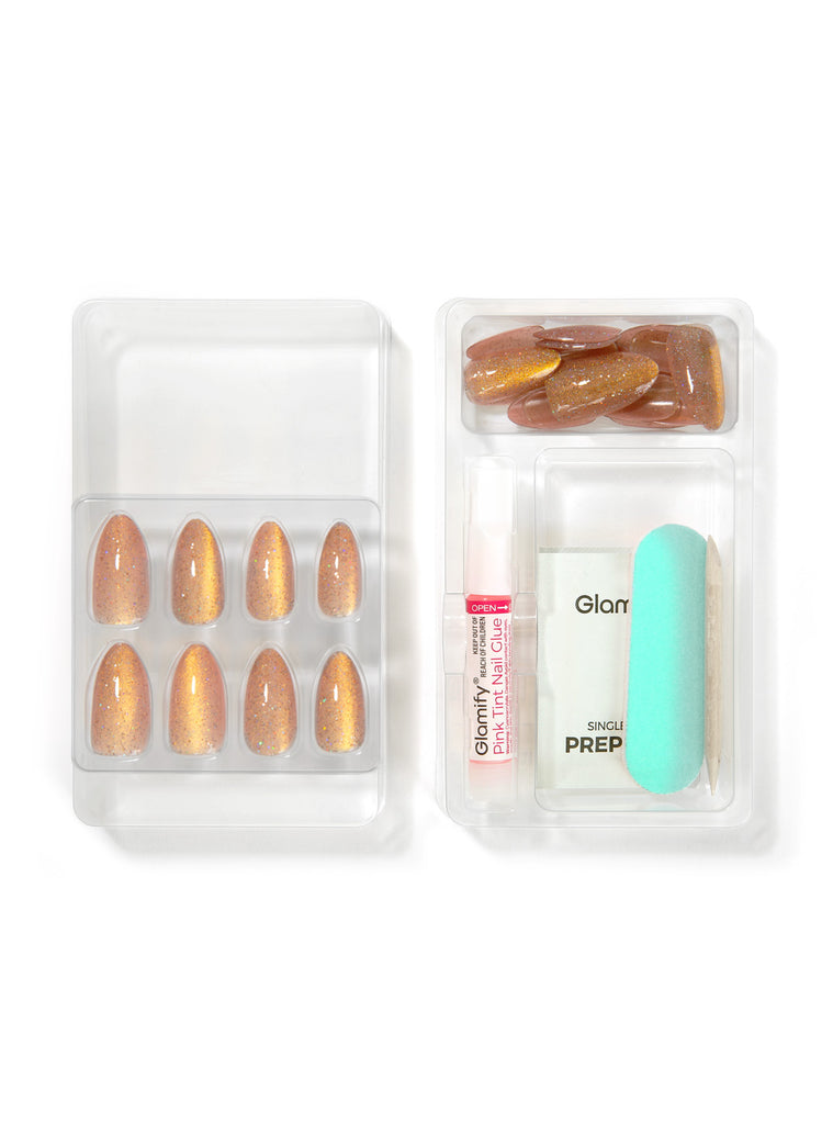 Absolute New York NTMR07 Mesmerize Premium Press On Nails - Almond Medium