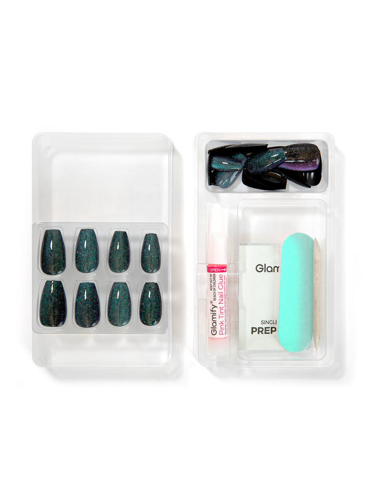 Absolute New York NTMR08 Mesmerize Premium Press On Nails - Coffin Medium