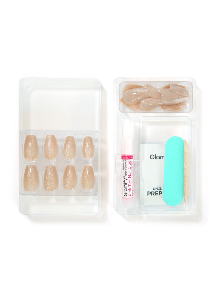 Absolute New York NTNK04 Naked Press On Nails - Coffin Medium