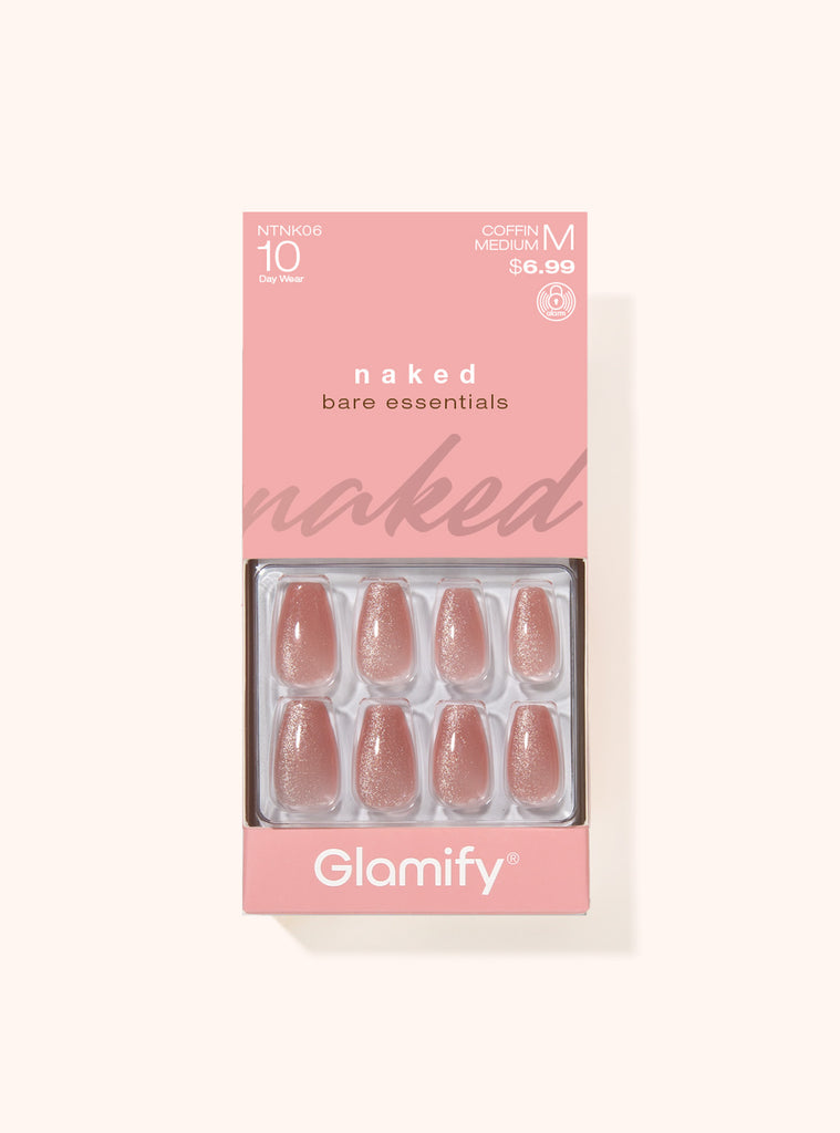 absolute new york NTNK06 Naked Press On Nails - Coffin Medium