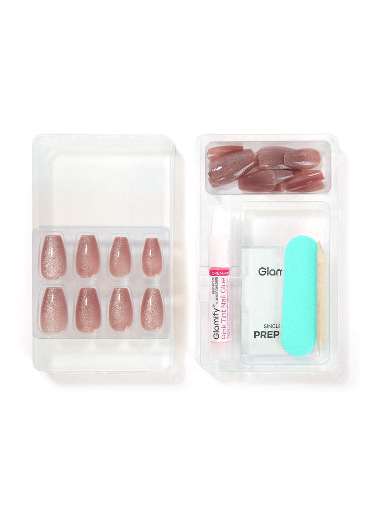 Absolute New York NTNK07 Naked Press On Nails - Coffin Medium