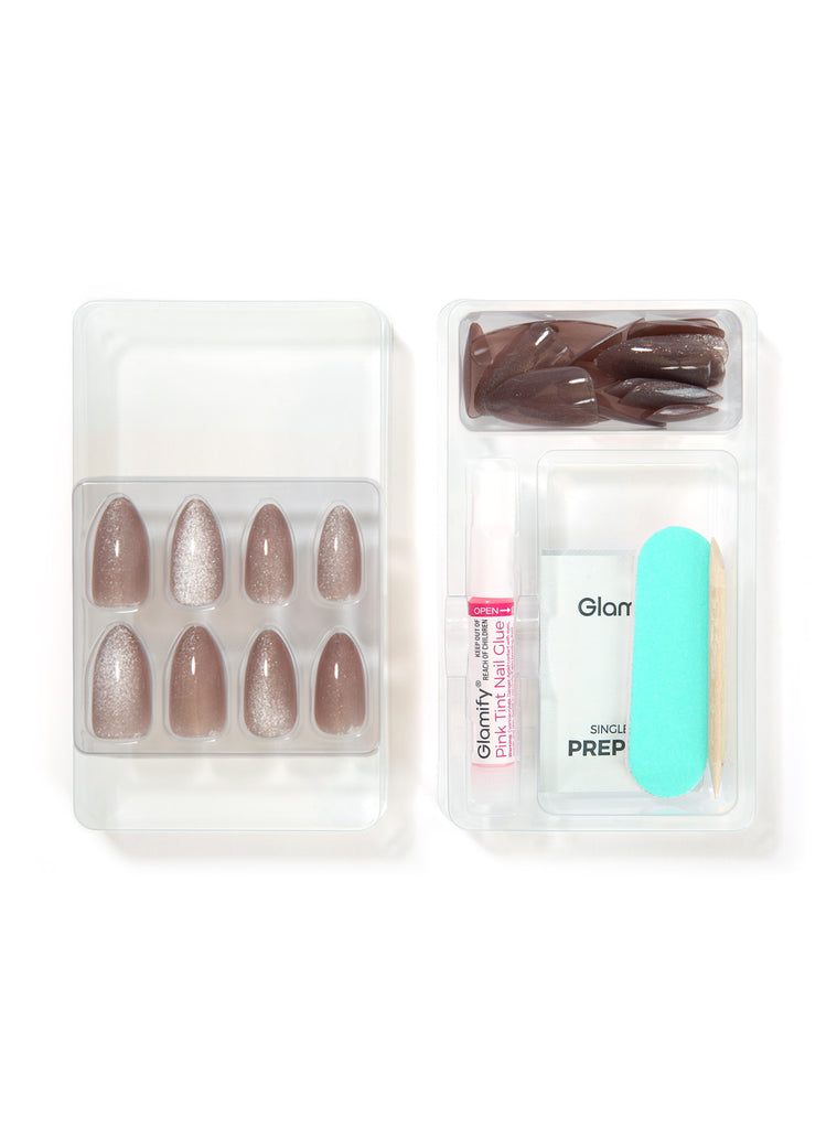 Absolute New York NTNK08 Naked Press On Nails - Almond Medium