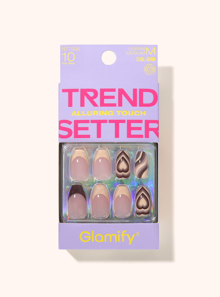 absolute new york NTTS06 Trendsetter Press On Nails - Coffin Medium