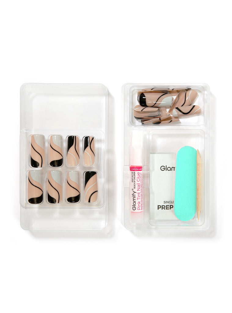 Absolute New York NTTS07 Trendsetter Press On Nails - Square Long