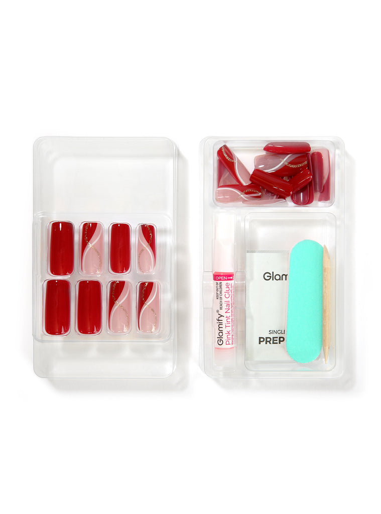 Absolute New York NTTS08 Trendsetter Press On Nails - Square Long