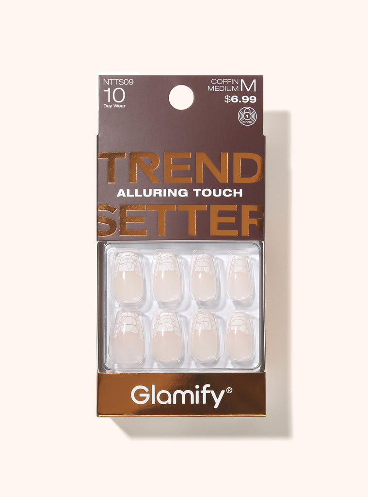 absolute new york NTTS09 Trendsetter Press On Nails - Coffin Medium