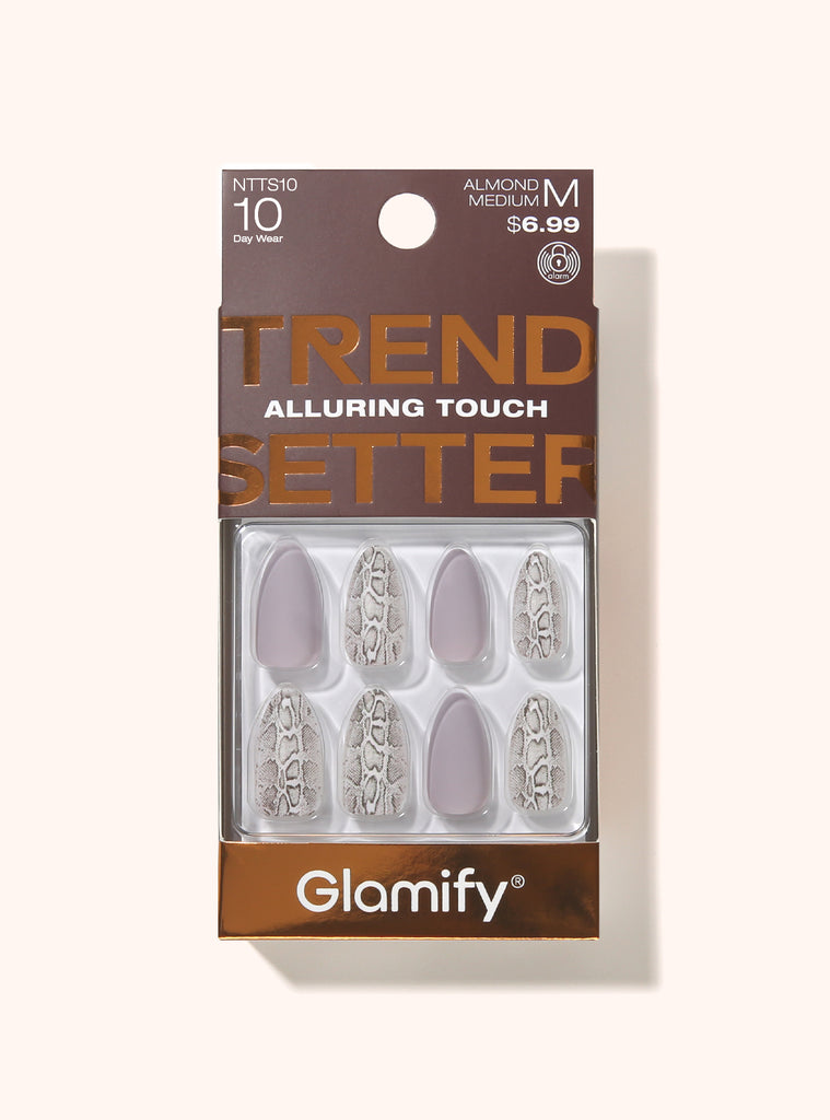 absolute new york NTTS10 Trendsetter Press On Nails - Almond Medium