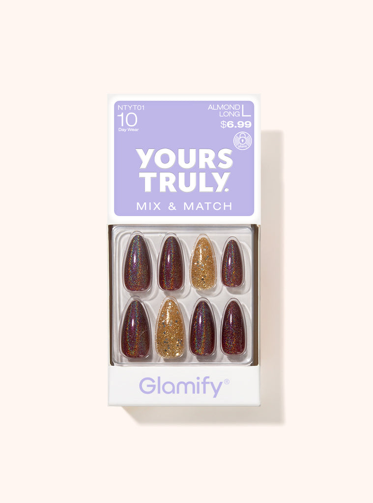 absolute new york NTYT01 Yours Truly Press On Nails - Almond Long